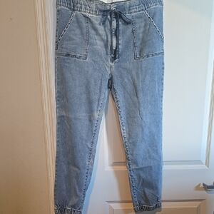 Light Blue Denim Joggers